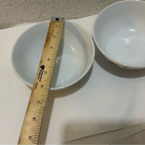 Target Home Pressed Petals Cereal Soup Bowls Red Flowers Leaves Set of 2 G18 - Picture 6 of 8